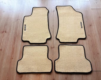 For VW Golf MK3 Cabriolet Floor Mat Carpet Beige 1992-99 Set Of4