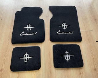 For Lincoln Continental Floor Mats Mat Carpet Black Set of 4 ( 1961-69 )