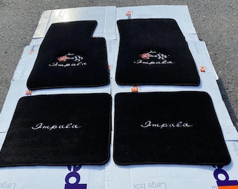 Fit For Chevy impala   Floor Mats Carpet  Black 4 Pcs 1959-1975