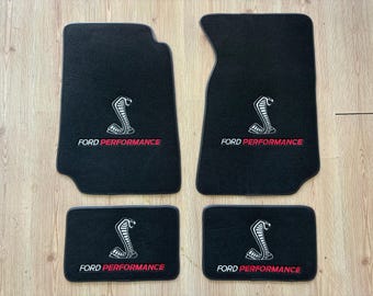 For Ford Mustang Floor Mats Carpet Black Set of 4 ( 1994-04 )