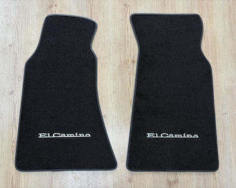 For Chevrolet El Camino Floor Mat Mats Carpet Black Set Of 2 1978-87