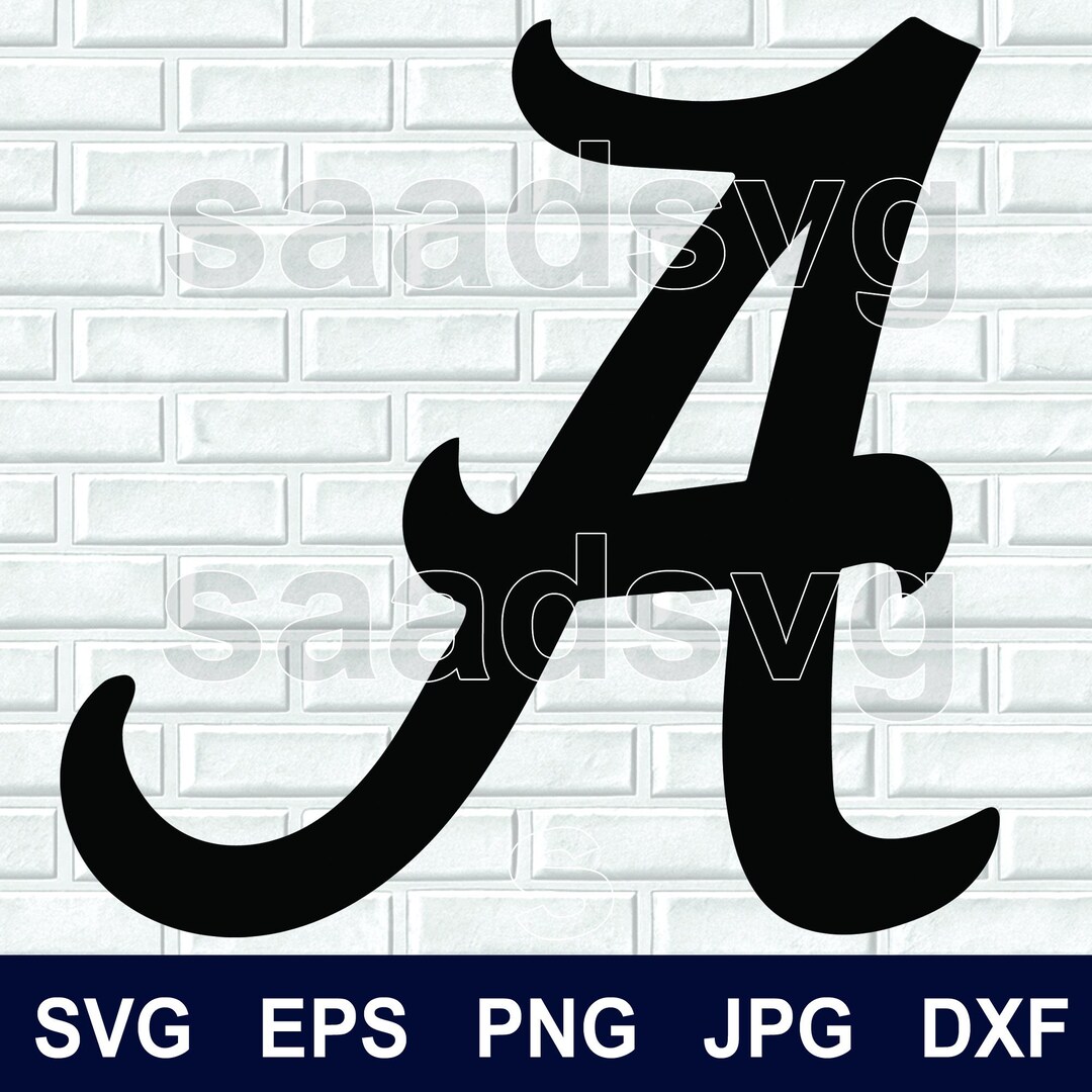 Alabama Symbol Letter A Logo Svg Vector, A Svg, Eps, Dxf, Png, Jpg ...