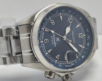 Seiko Alpinist Automatic Watch, Blue Dial, Stainless Steel