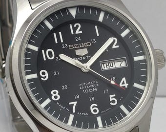 Seiko 5 Sports 23 Jewels 7S36B Automatic Watch, Transparent Back