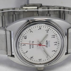 Vintage HMT Kohinoor Devnagri White Dial 17 Jewels Hand Winding Wrist Watch India Made