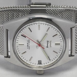 Vintage HMT Tareeq Date Wrist Watch, Silver Dial, India Made