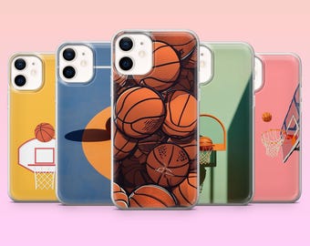 Basketball Phone Case Ball Court Cover for iPhone 17Pro, 16, 15, 14, 13, 12, Samsung S25, S24, S23Fe, S22, A16, A26, A56, Pixel 10, 9Pro