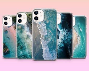 Ocean wave Phone Case Beach Sea Cover for iPhone 17Pro, 16, 15, 14, 13, 12, Samsung S25, S24, S23Fe, S22, A16, A26, A56, Pixel 10, 9Pro