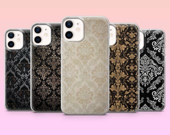 Custodia per telefono vintage, elegante e di lusso, per iPhone 17Pro, 16, 15, 14, 13, 12, Samsung S25, S24, S23Fe, S22, A16, A26, A56, Pixel 10, 9Pro