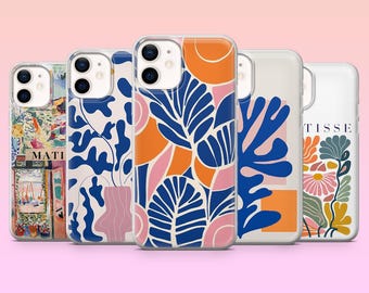 Matisse Phone Case Floral Art Cover for iPhone 17Pro, 16, 15, 14, 13, 12, Samsung S25, S24, S23Fe, S22, A16, A26, A56, Pixel 10, 9Pro