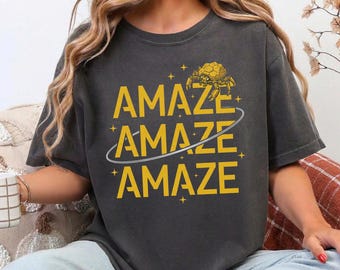 Comfort Colors® Amaze Amaze Amaze T-Shirt, Project Hail Mary Rocky Shirt, Book Lovers Gift, SciFi Reader Gift, Space Shirt, Alien Shirt