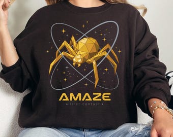 Amaze Amaze Amaze T-Shirt, Project Hail Mary Rocky Sweatshirt, Book Lovers Gift, SciFi Reader Gift, Space Shirt, Alien Shirt