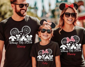 Disney 2026 shirt, Disneyland Family Vacation 2026 Shirt, Custom Disney Family Shirt, Disney Family Trip Shirt, Disney Family Vacation Shirt