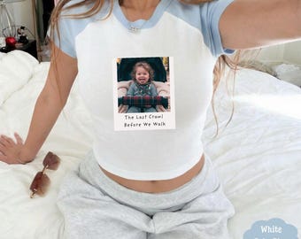 Bella Canvas Senior Bar Crawl Shirts | Last Crawl Before We Walk Seniors 2026 | Custom Picture Baby Tee| Class of 2026 College Graduation