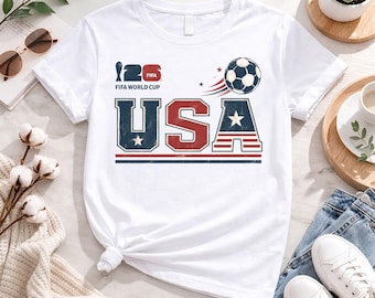 USA World Cup 2026 Shirt, USA Fußball-Fan-T-Shirt, American Football-Fan Geschenk