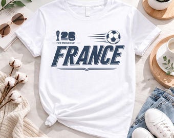Frankreich WM 2026 Trikot, Frankreich Fußball Fan T-Shirt, Fußball Fan Geschenk