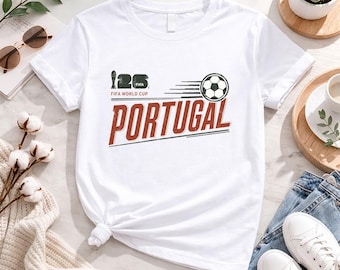 Portugal WM 2026 Shirt, Portugal Fußball Fan T-Shirt, Fußball Fan Geschenk