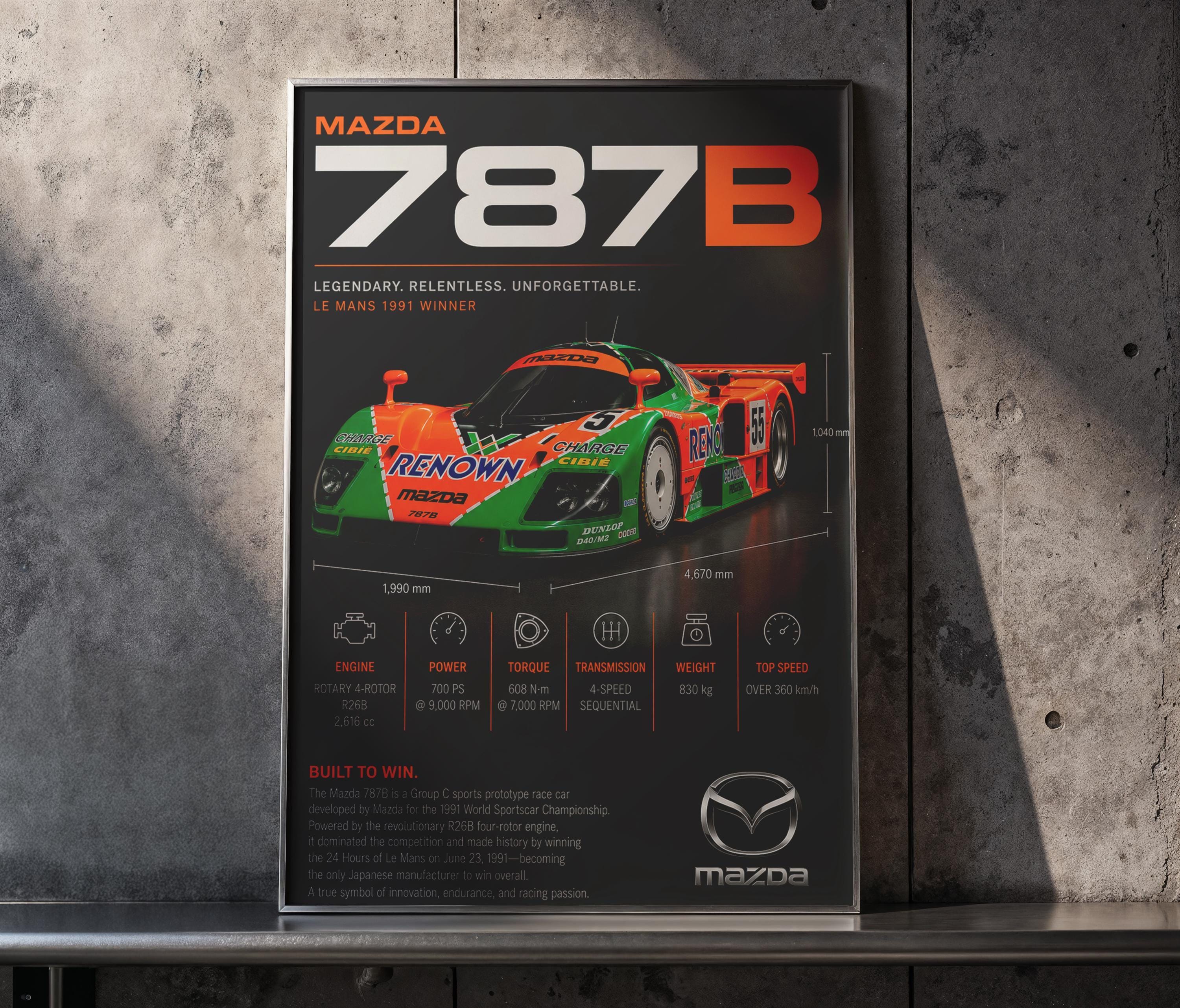 Mazda 787b - Etsy 日本