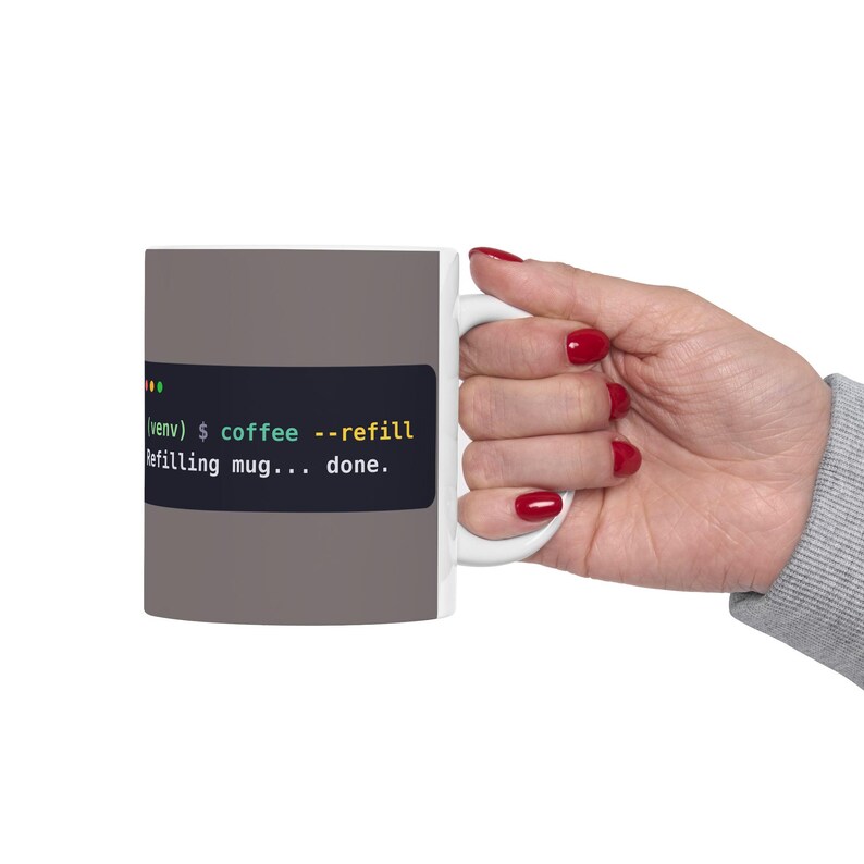 Python Programmer Mug, Funny Terminal Coffee Mug, Python venv Joke, Developer Gift, Software Engineer Gift, Coding Humor, Ceramic 11oz 15oz afbeelding 7