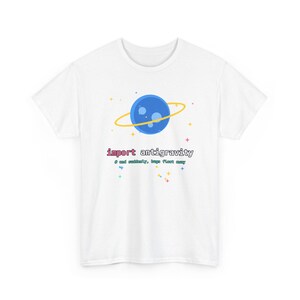 Camiseta de Python con temática antigravedad, camiseta con huevo de Pascua de Python, camiseta para programadores espaciales, regalo divertido para programadores, humor para desarrolladores. imagen 5