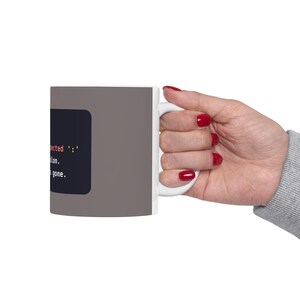 Python Beginner Mug, Funny Syntax Error Coffee Mug, Learn to Code Gift, Coding Student Gift, Programmer Humor, Ceramic 11oz & 15oz imagem 5