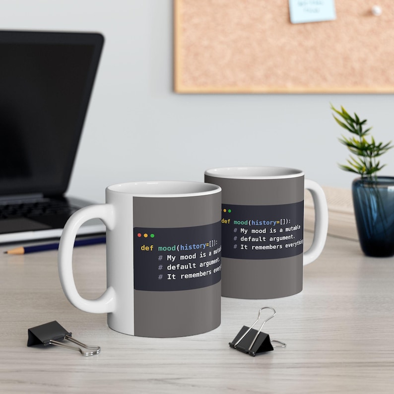 Taza para desarrolladores de Python, taza de café divertida para programadores de Python, regalo para desarrolladores sénior, humor sobre programación, regalo para ingenieros de software, cerámica de 325 ml y 444 ml. imagen 4