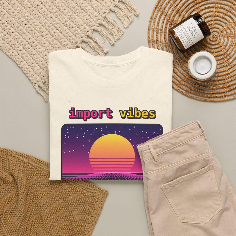 Python Programmer Retro Synthwave T-Shirt, Import Vibes Shirt, 80s Developer Gift, Coder Tee, Python Developer Gift image 11