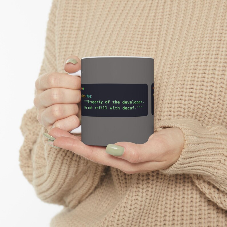 Python Programmer Mug, Funny Developer Coffee Mug, Python Docstring Joke, Coworker Gift, Software Engineer Gift, Coding Humor, 11oz, 15oz image 5