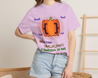 Camiseta de Halloween para programadores / Camiseta divertida de programación en Python / Camiseta de Halloween "Happy BOO-lean" para desarrolladores / Regalo para ingenieros de software geek