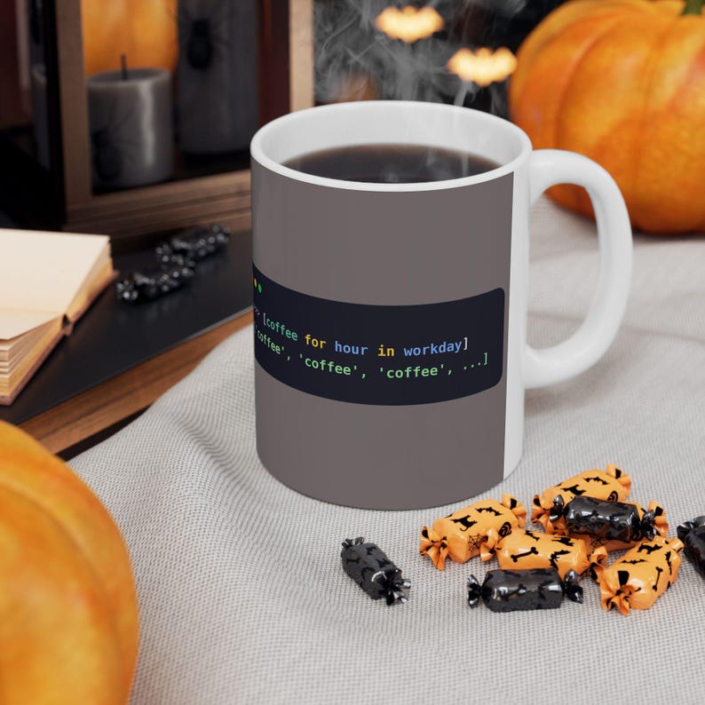 Python Programmer Mug, Funny List Comprehension Coffee Mug, Python Coder Gift, Software Engineer Gift, Coding Humor, Ceramic 11oz & 15oz image 7