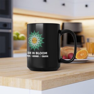 Code In Bloom Developer Mug, Programmer Coffee Cup, Software Engineer Gift, Coding Laptop Geek Nerd Tea Mug, Tech Startup Gift for Coder Bild 9