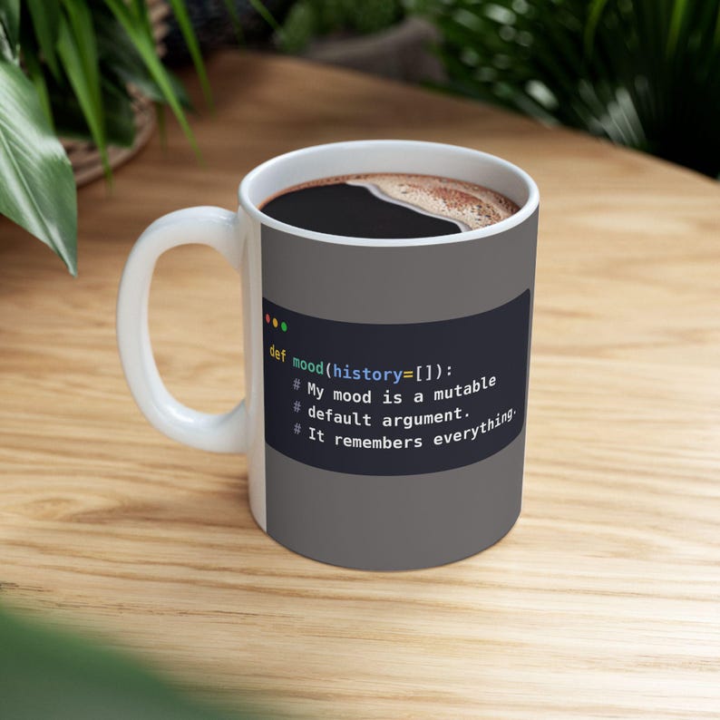 Taza para desarrolladores de Python, taza de café divertida para programadores de Python, regalo para desarrolladores sénior, humor sobre programación, regalo para ingenieros de software, cerámica de 325 ml y 444 ml. imagen 9