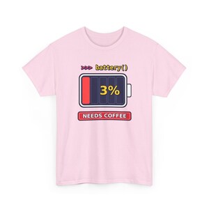 Grappig T-shirt voor Python-programmeurs, T-shirt met de tekst "Needs Coffee Battery" (Koffie nodig, batterij leeg) of cadeau voor ontwikkelaars, T-shirt met programmeurshumor of "Leeg batterij" (programmeur) afbeelding 12