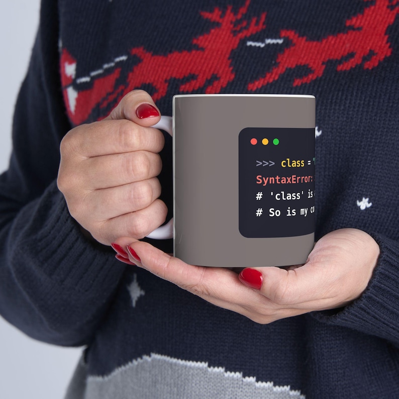 Python Teacher Mug, Funny Coding Teacher Coffee Mug, CS Teacher Gift, Reserved Word Joke, Programmer Humor, Ceramic 11oz & 15oz image 4