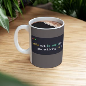 Python Programmer Mug, Funny Coding Coffee Mug, Developer Gift, Software Engineer Gift, Coder Mug, Programming Humor Cup, Ceramic 11oz 15oz Bild 7