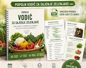 Moestuingids pdf | 47 Groenten | Zaaikalender | Groeiende oogstopslag | 11 talen | Direct downloaden