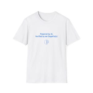 T-shirt de programmeur vérifié par l'IA, t-shirt drôle de développeur avec humour, cadeau de codage pour ingénieur logiciel