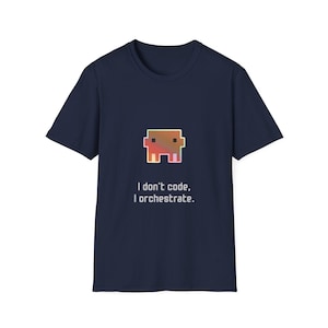DevOps-T-shirt | Ik codeer niet, ik orkestreer | T-shirt met humor voor programmeur