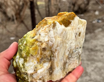 Piedra de cuarzo serpentino en bruto – Ejemplar mineral natural, roca de colección