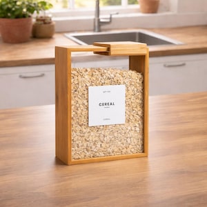 Könnte beinhalten: Ein Set aus drei Keramikbechern mit gesprenkelter, matter Oberfläche. Jeder Becher hat eine andere Farbe: hellblau, creme und grau. Die Becher haben ein schlichtes, modernes Design und einen bequemen Griff.