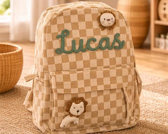 Aangepaste naam kinderrugzak, gepersonaliseerde schooltas voor peuters, aangepaste boekentas voor kinderen, kinderrugzak, terug naar school cadeau