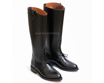 第一次世界大戦のイギリス陸軍将校用革製乗馬ブーツ（ブナ材製シュー