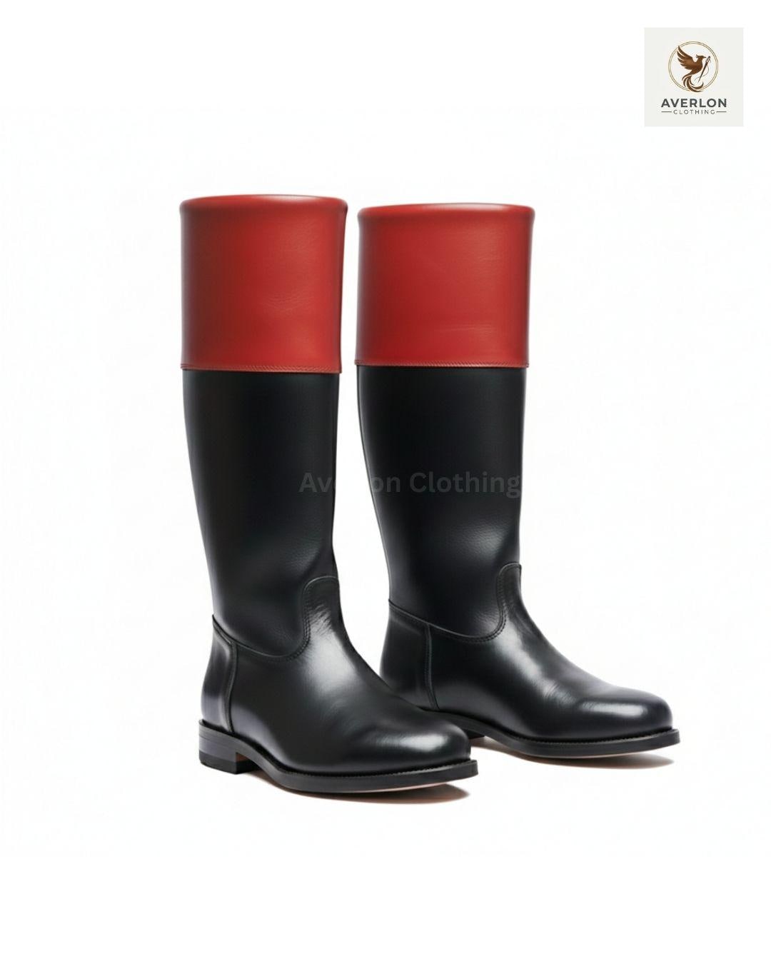 Handmade Leather Colonial Riding Boots: Revolutionary War Style Tall ...