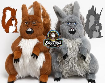 Peluche gigante de ardilla Soyjak Feraljak