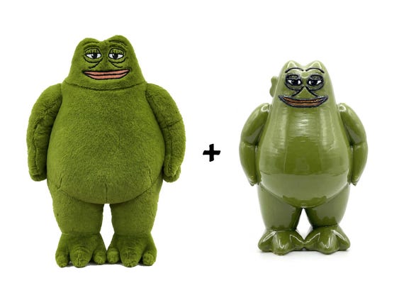 Chubby Toad the Frog Plush - Etsy