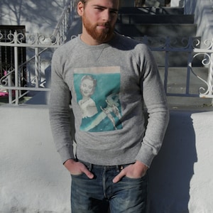 Artist Design Fatal Flaw Graphic Collage Print Sweatshirt