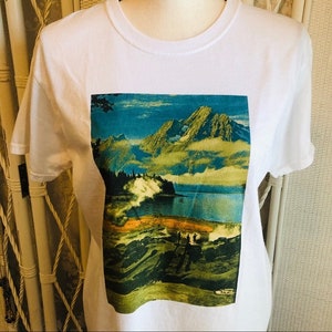 At Last the World Was Quiet Crewneck White Tee