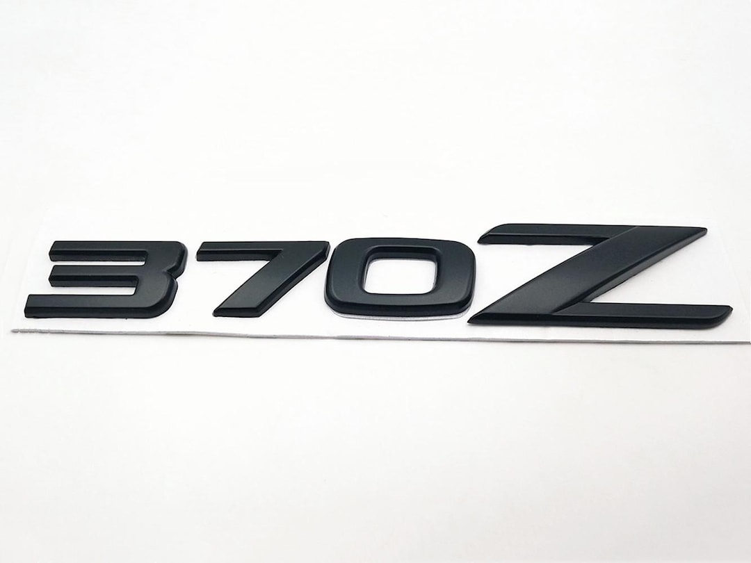 Metal Matte Black 370Z Letter Emblem Rear Badge for Nissan 370Z ...