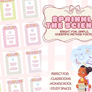 Pastel Scientific Method Posters | Rainbow Science Classroom Decor (PDF)