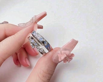 Glow In The Dark Star Couple Rings